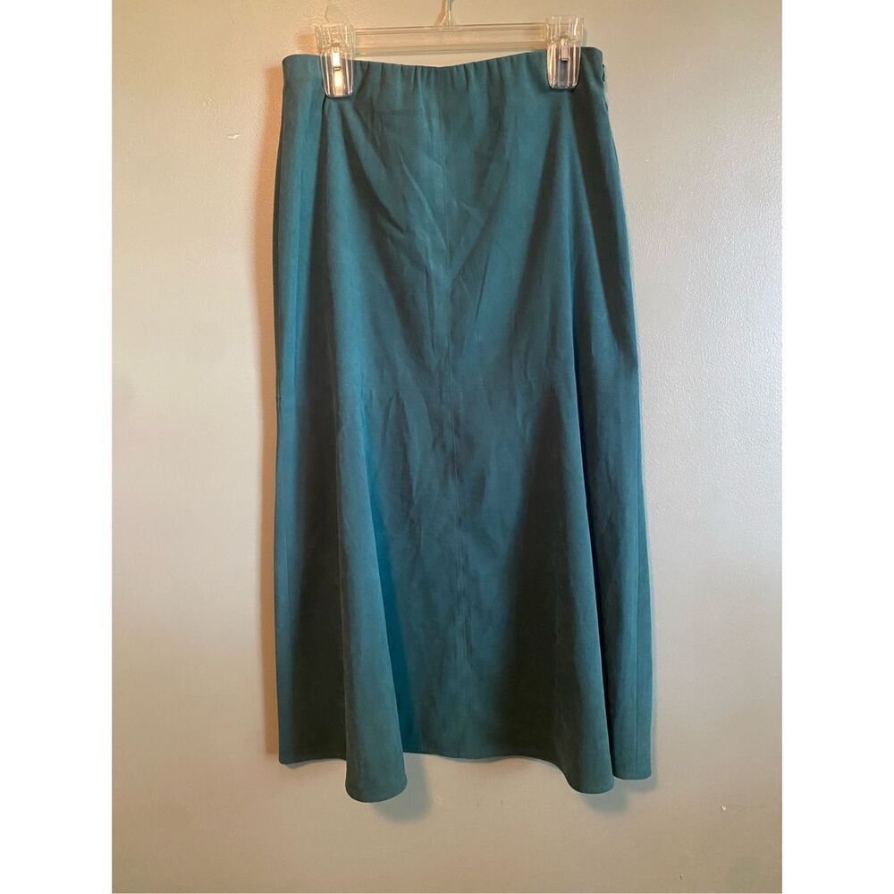 JM Collection Diagonal Seam MIDI Skirt Pull On Style With Zipper Size 10